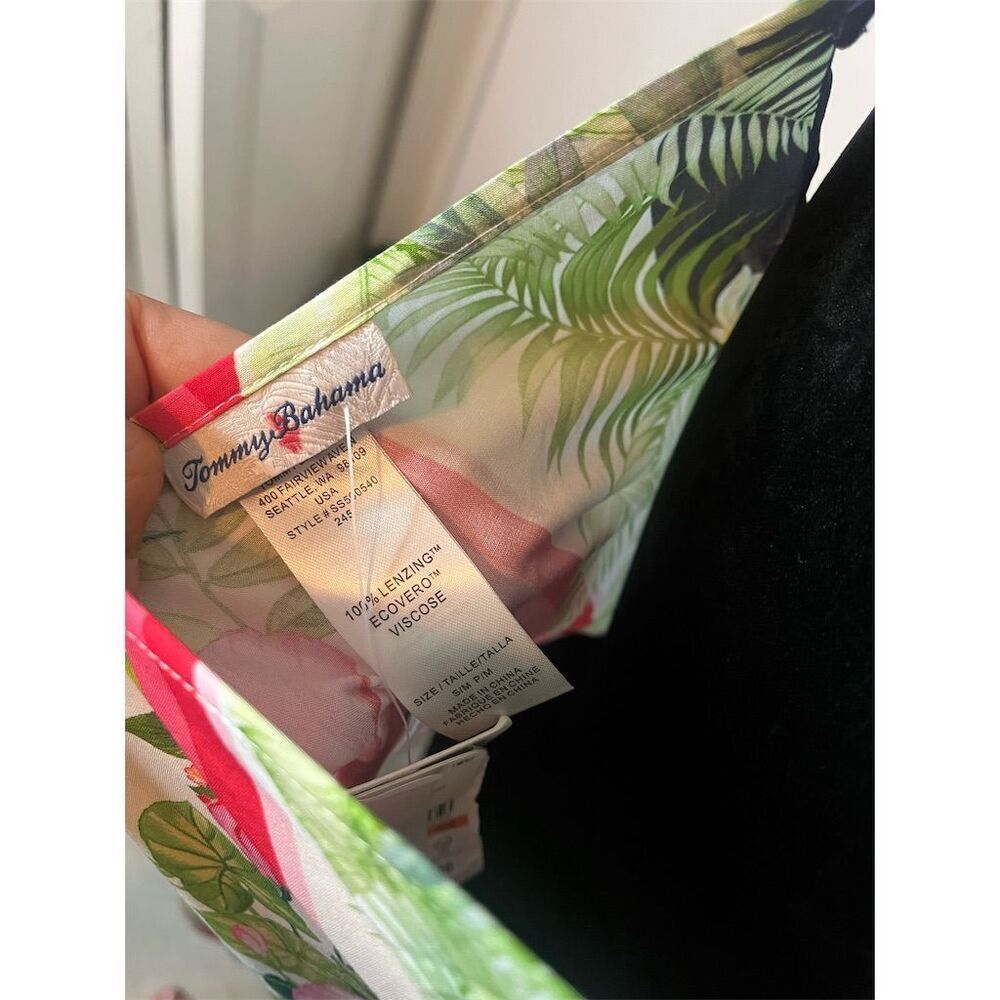 NWT TOMMY BAHAMA FLORA TALITHIA SCARF COVERUP DRESS WOMENS SIZE SMALL/MEDIUM - Picture 9 of 10